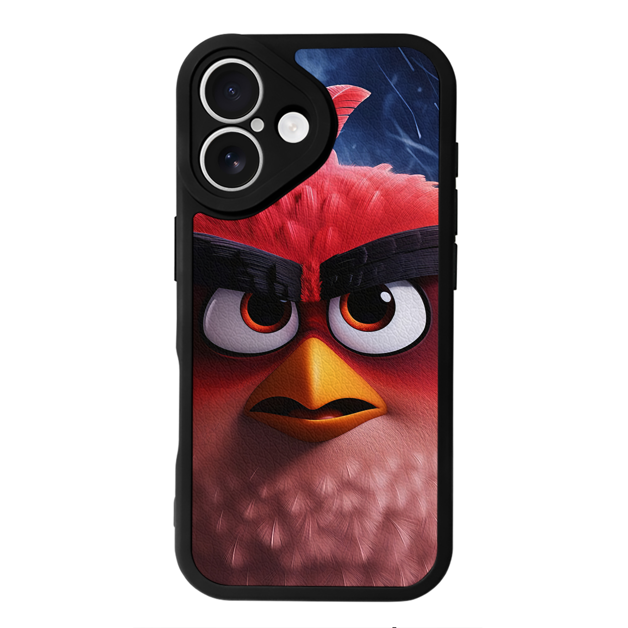 （画像用） Angry Birds アングリーバード 【iPhone 16シリーズ対応】シリコンスマホケース（レザー調） 材質：シリコン